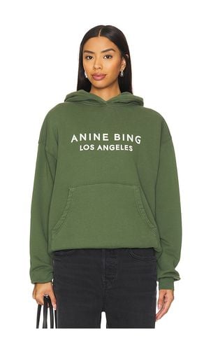 Alto Hoodie in Olive. - size L (also in M, S, XS) - ANINE BING - Modalova