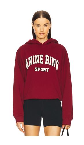 Sudadera alec sport en color burgundy talla L en - Burgundy. Talla L (también en M, S, XS) - ANINE BING - Modalova