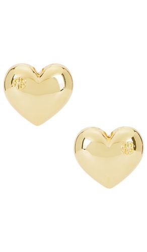 Heart Earrings in Metallic - ANINE BING - Modalova