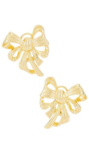 Bow Earrings in Metallic - ANINE BING - Modalova