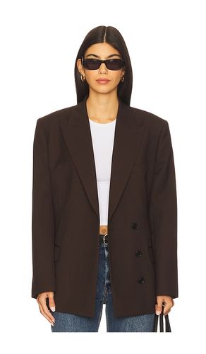 Aretha Blazer in Chocolate. - size L (also in M, S, XS) - ANINE BING - Modalova