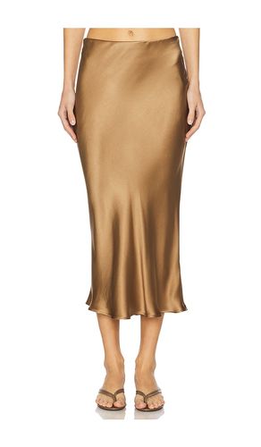 Bar Silk Skirt in Brown,Rust. - size L (also in M, S, XS) - ANINE BING - Modalova