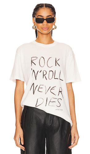 Camiseta walker rock n roll en color blanco talla L en - White. Talla L (también en M) - ANINE BING - Modalova