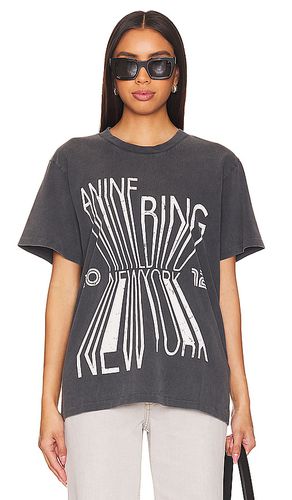 Camiseta colby bing new york en color talla M en - Black. Talla M (también en S, XS) - ANINE BING - Modalova