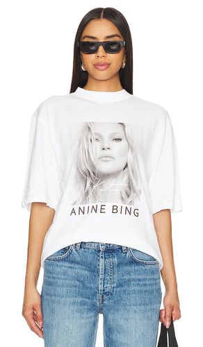 Camiseta avi kate moss en color talla M en - White. Talla M (también en S) - ANINE BING - Modalova