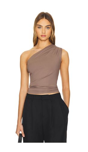 Camila top en color marrón talla L en - Brown. Talla L (también en M, S) - ANINE BING - Modalova