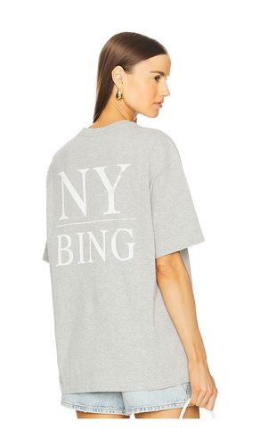 Camiseta myers serif ny en color gris talla L en - Grey. Talla L (también en M, S, XS) - ANINE BING - Modalova