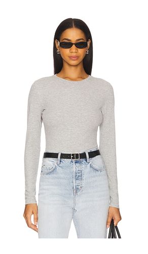 Jo Long Sleeve Tee in Light Grey. - size L (also in S, XS) - ANINE BING - Modalova