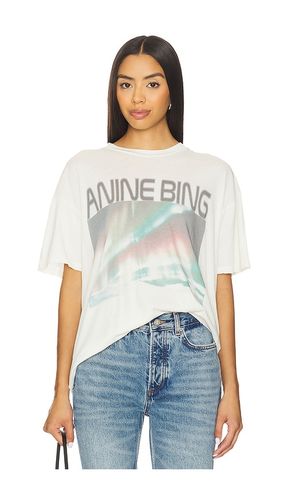Cade Northern Lights Tee in White. - size L (also in M, S, XS) - ANINE BING - Modalova