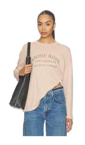 Ivan Long Sleeve Melrose Stencil in . Size S. Also in XS - ANINE BING - Modalova