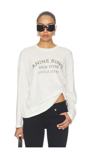 Ivan Long Sleeve New York Stencil in . - size L (also in M) - ANINE BING - Modalova
