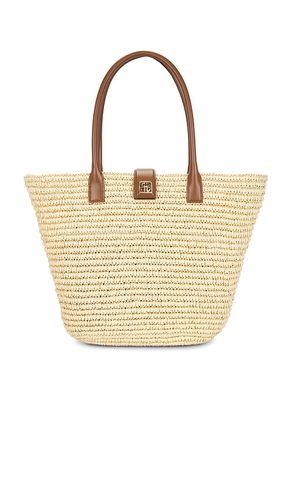 Lou Monogram Tote Bag in Tan - ANINE BING - Modalova