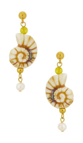 Seaside earring in color cream size all - ANNI LU - Modalova