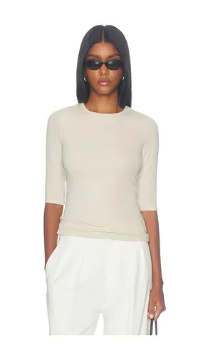 Lee Cropped Sleeve Top in Neutral. - size XS (also in S, M, L) - Artless - Modalova