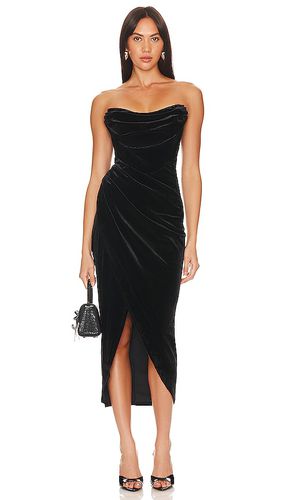 Vestido midi meghan en color talla L en - Black. Talla L (también en M, S) - ASTR the Label - Modalova