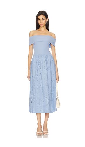 Mixed Media Off Shoulder Dress in . - size L (also in M, S) - ASTR the Label - Modalova