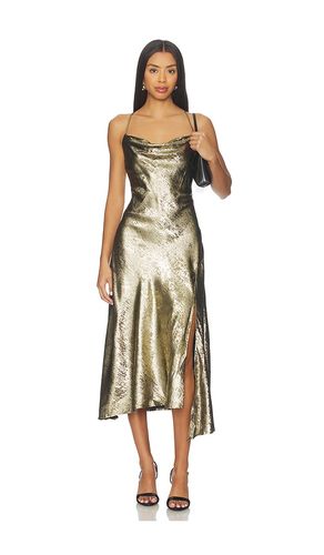 Gaia Dress in Metallic Gold. - size L (also in M, S, XL, XS) - ASTR the Label - Modalova