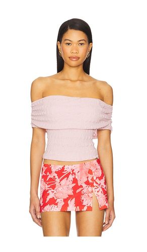Off Shoulder Textured Knit Top in Blush. - size L (also in M) - ASTR the Label - Modalova