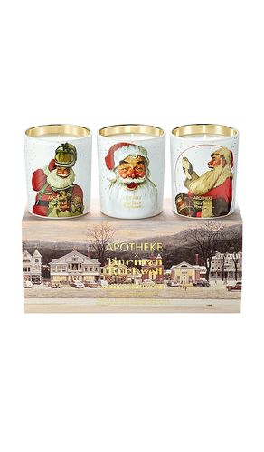 X Norman Rockwell Petite Candle Trio Gift Set in Multi - APOTHEKE - Modalova