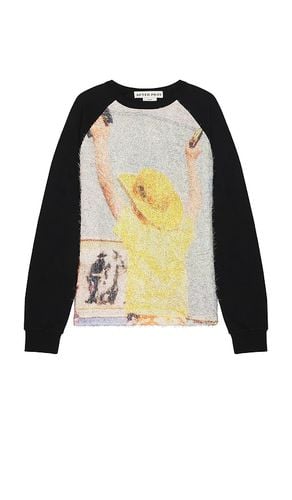 Printed Raglan Long Sleeve T-Shirt in . - size L (also in M) - After Pray - Modalova