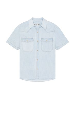 Short Sleeved Denim Shirt in Blue. - size L (also in M) - After Pray - Modalova