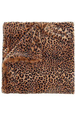 Brady Faux Fur Blanket in Brown - Apparis - Modalova