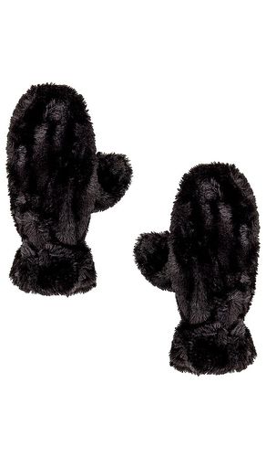 Coco Faux Fur Mittens in Black - Apparis - Modalova