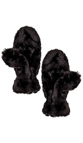 Coco Faux Fur Mittens in Black - Apparis - Modalova
