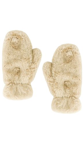 Coco Faux Fur Gloves in Cream - Apparis - Modalova