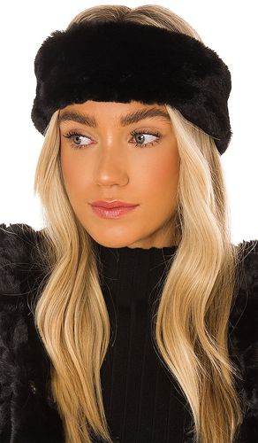 Eleni Faux Fur Headband in Black - Apparis - Modalova