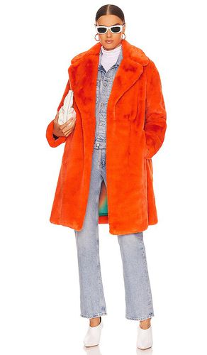 Abrigo imani faux fur en color naranja talla L en - Orange. Talla L (también en M, S, XS) - Apparis - Modalova
