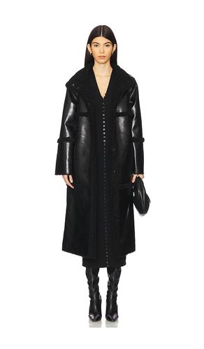 Tilly Reversible Coat in Black. - size L (also in M, S, XL) - Apparis - Modalova