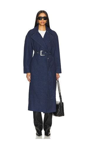 Tate Denim Trench Coat in Denim-Dark. - size L (also in M, S, XL, XS) - Apparis - Modalova