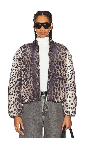 Cazadora bombardero con acolchado leni leopard en color taupe talla L en - Taupe. Talla L (también en M, S, XL, XS) - Apparis - Modalova