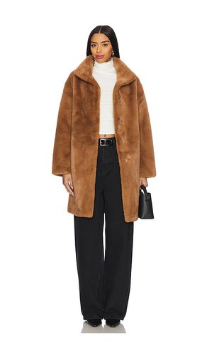 Blair Mid Length Coat in Brown. - size L (also in M, S, XL, XS, XXL) - Apparis - Modalova