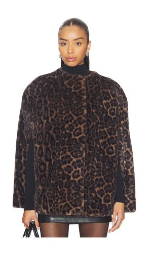 Sloane Leopard Cape in Brown. - size S (also in XS, M, L) - Apparis - Modalova