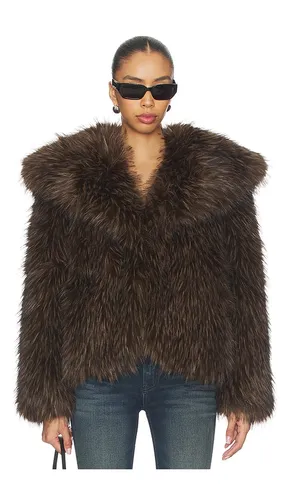 Yara Fox Coat in . Size M. Also in XS - Apparis - Modalova