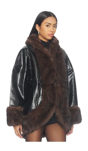 Carrie Faux Croc Coat in . Size L. Also in M, S, XS - Apparis - Modalova