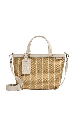 Mini Riviera Straw Tote in Tan - Away - Modalova