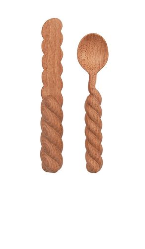 Cuchillo y cuchara twist spread set en color neutral talla all - Areaware - Modalova