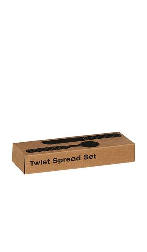 Cuchillo y cuchara twist spread set en color neutral talla all - Areaware - Modalova