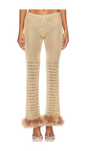 Handmade Knit Pants in Tan. - size XL (also in L) - ANDREEVA - Modalova