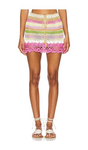 Crochet Mini Skirt in Pink. - size M (also in L, S, XL, XS) - ANDREEVA - Modalova