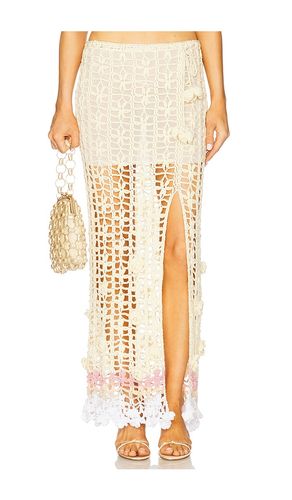 Handmade Crochet Skirt in Cream. - size L (also in S, XL, XS) - ANDREEVA - Modalova