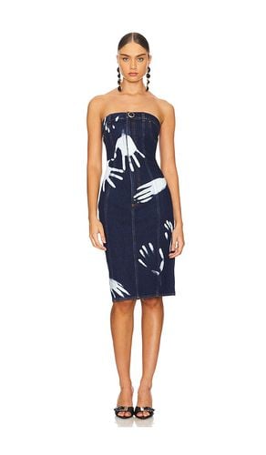 Handprint Strapless Midi Dress in . Taglia 10, 2 - AREA - Modalova