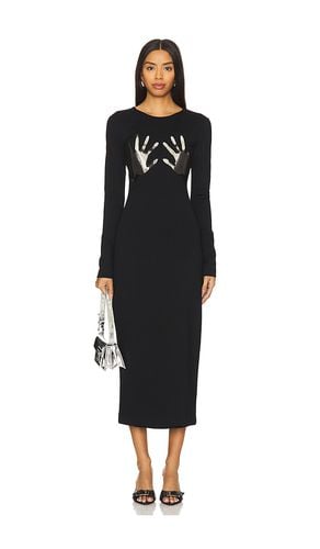 Handprint Long Sleeve Midi Dress in . Taglia M, S, XL, XS - AREA - Modalova