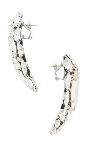 Crystal cluster triangle earrings size all - AREA - Modalova