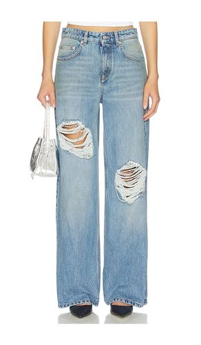 Crystal Fray Relaxed Jean in Blue. - size 25 (also in 27) - AREA - Modalova