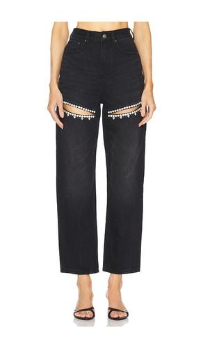 Crystal Slit Jean in . - size 25 (also in 26, 27, 28, 29) - AREA - Modalova