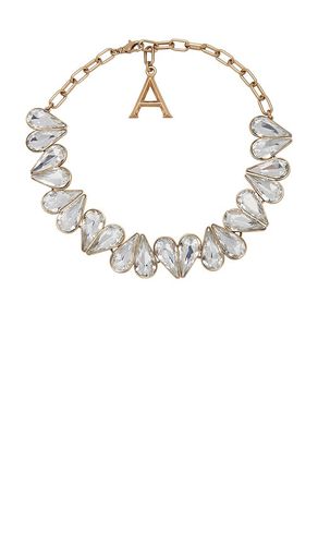 Crystal Heart Necklace in Metallic - AREA - Modalova